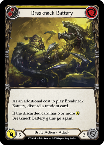 Breakneck Battery (Yellow) [WTR012-R] Alpha Print Normal