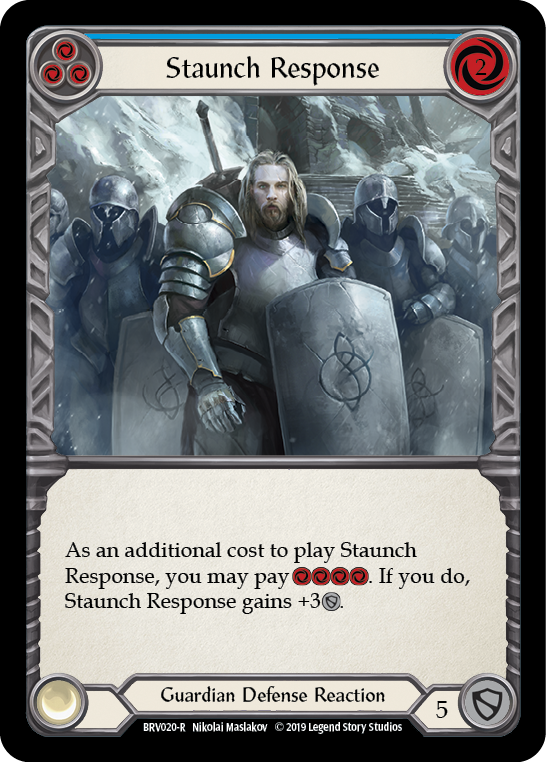Staunch Response (Blue) [BVO020-R] Normal
