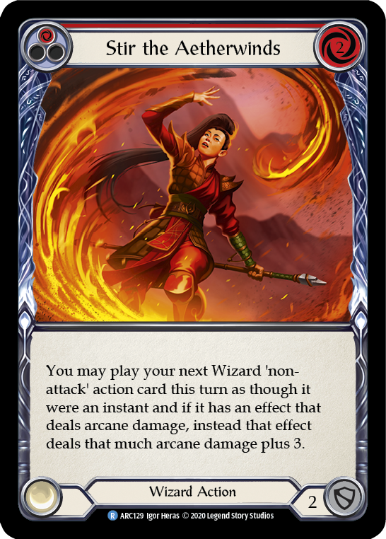 Stir the Aetherwinds (Red) [ARC129] Unlimited Edition Rainbow Foil