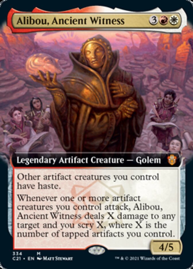 Alibou, Ancient Witness (Extended Art) [Commander 2021]