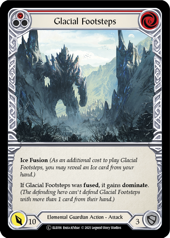 Glacial Footsteps (Red) [U-ELE016] Unlimited Rainbow Foil