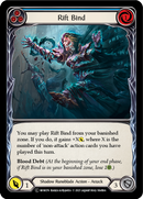 Rift Bind (Blue) (Rainbow Foil) [U-MON176-RF] Unlimited Rainbow Foil