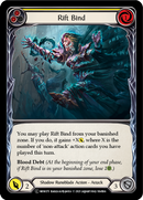 Rift Bind (Yellow) (Rainbow Foil) [U-MON175-RF] Unlimited Rainbow Foil