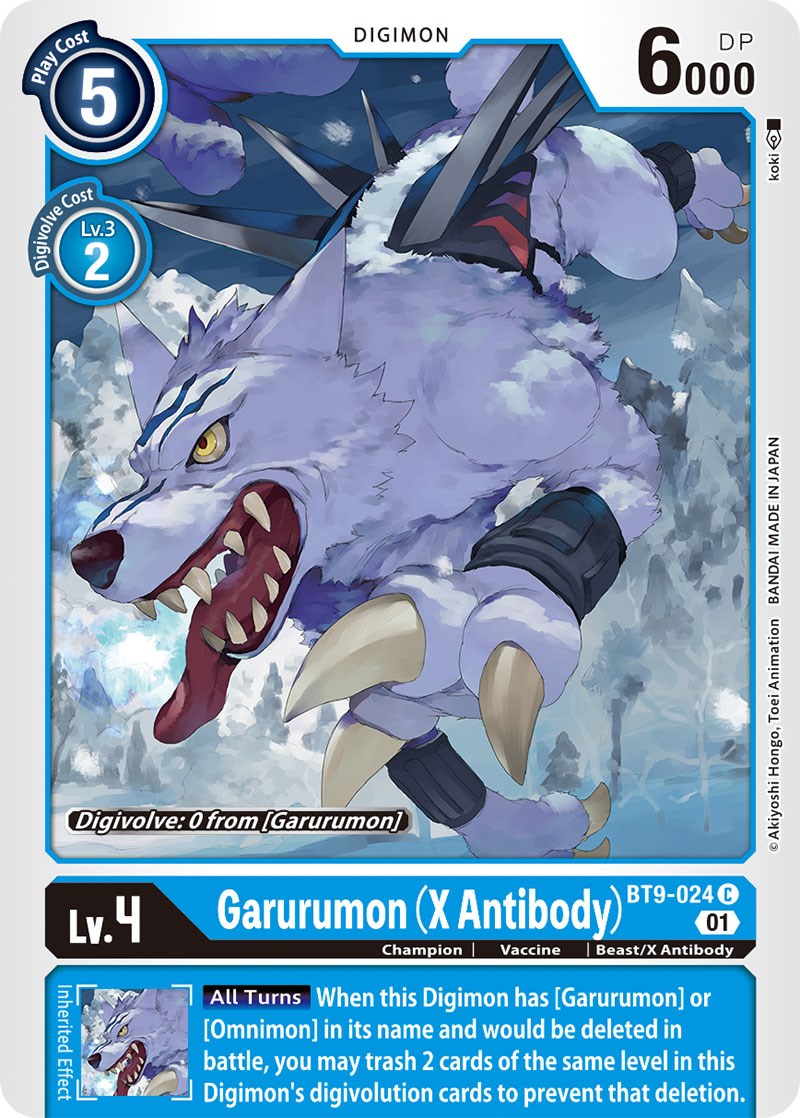 Garurumon (X Antibody) [BT9-024] [X Record]