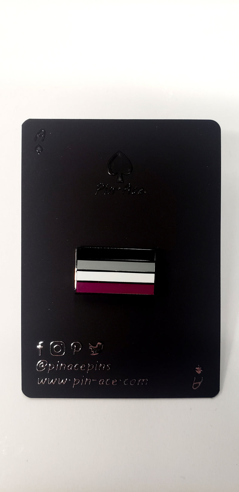 Enamel Pin: Asexual Flag