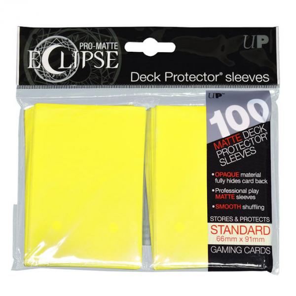 Ultra Pro Eclipse Sleeves: Matte Yellow 100 Count