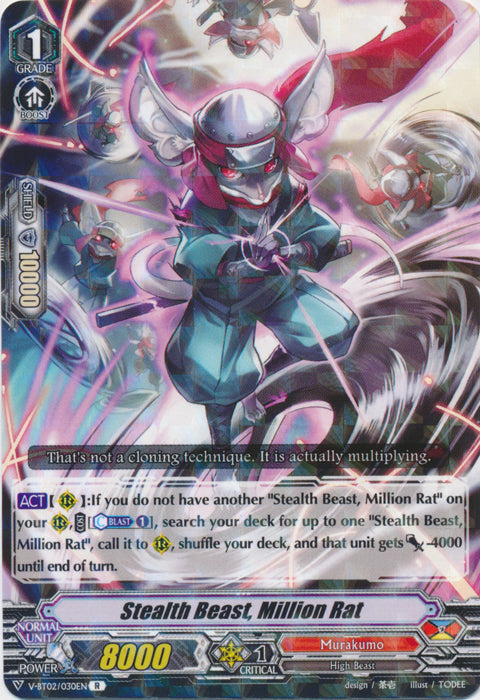 Stealth Beast, Million Rat - V-BT02/030EN - R