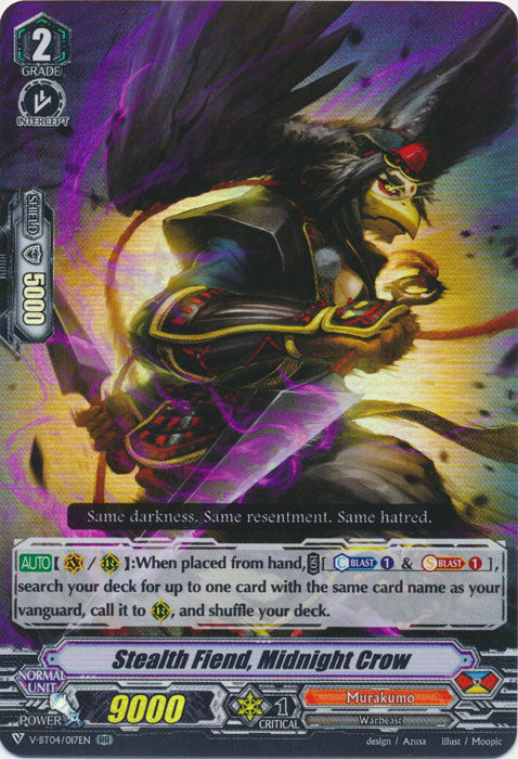 Stealth Fiend, Midnight Crow - V-BT04/017EN - RR