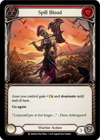 Spill Blood (Rainbow Foil) [U-MON109-RF] Unlimited Rainbow Foil