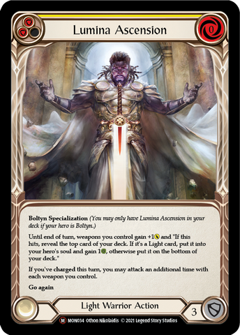 Lumina Ascension (Rainbow Foil) [U-MON034-RF] Unlimited Rainbow Foil