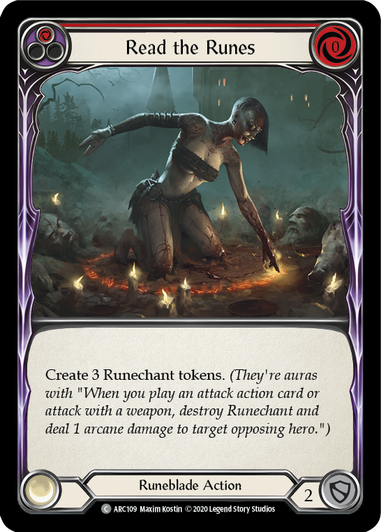 Read the Runes (Red) [ARC109] Unlimited Edition Rainbow Foil