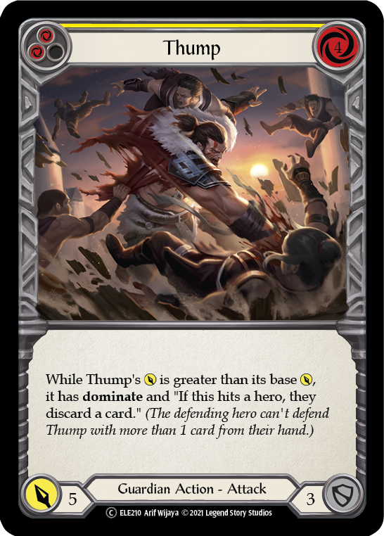 Thump (Yellow) [U-ELE210] Unlimited Rainbow Foil