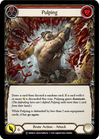 Pulping (Red) (Rainbow Foil) [U-MON223-RF] Unlimited Rainbow Foil