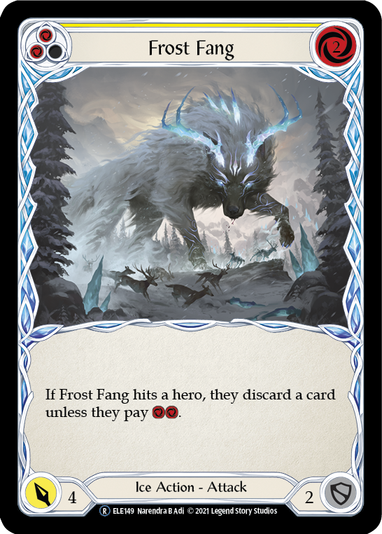 Frost Fang (Yellow) [U-ELE149] Unlimited Rainbow Foil