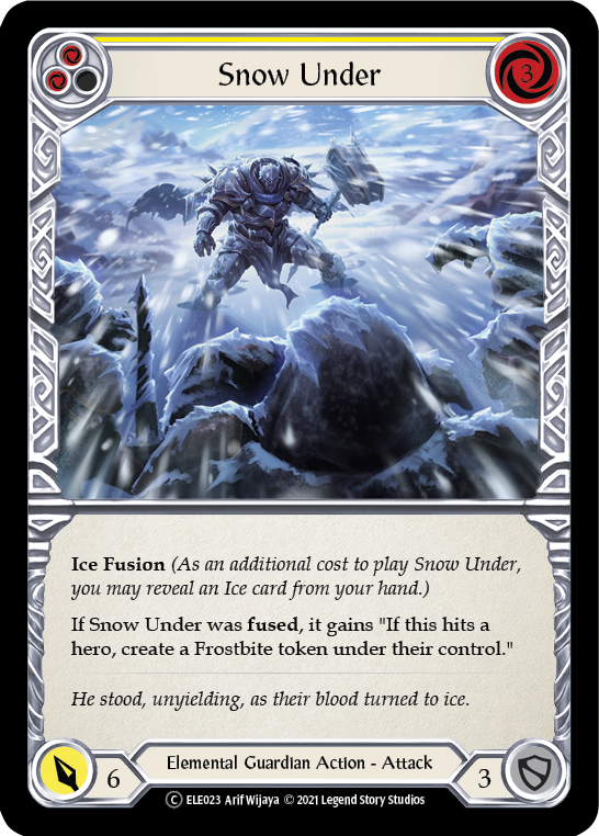 Snow Under (Yellow) [U-ELE023] Unlimited Rainbow Foil