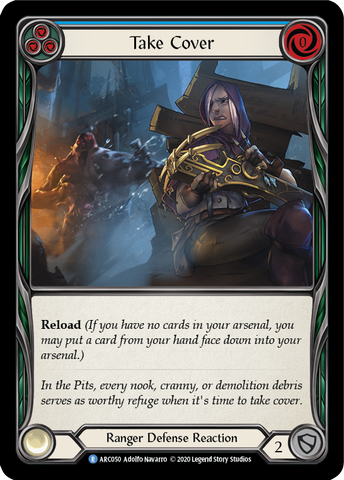 Take Cover (Blue) [ARC050] Unlimited Edition Rainbow Foil