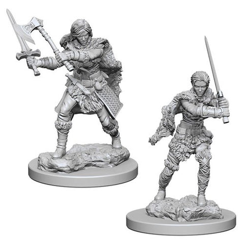 Nolzur's Marvelous Miniatures: Human Barbarian (Female)