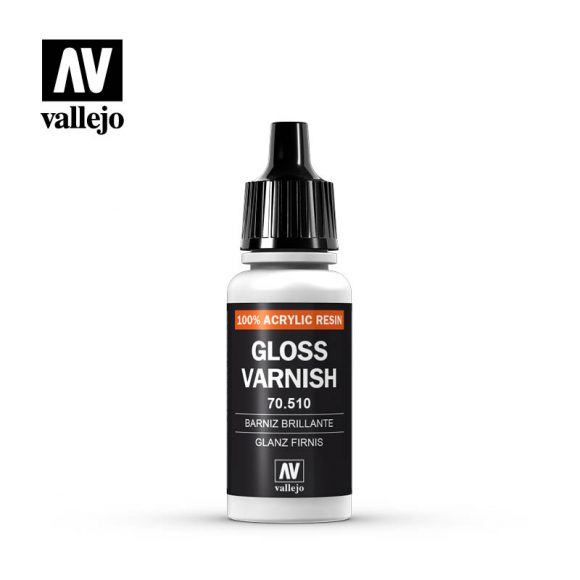 Vallejo Auxillaries - Gloss Varnish - VAL70510 - 17ml