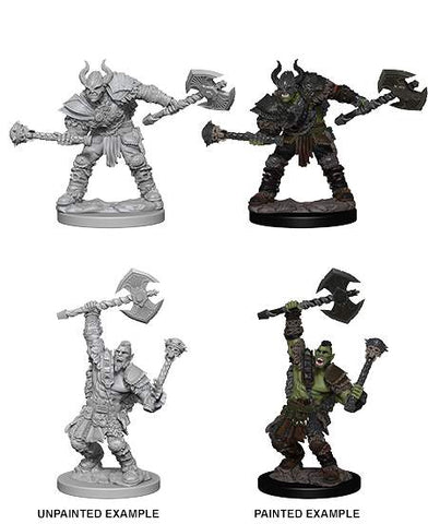 Pathfinder Battles Deep Cuts: Half-Orc Male Barbarian