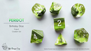 Little Dragon Birthday Dice - August Peridot