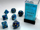 7 Phantom Teal/gold Polyhedral Dice Set - CHX27489