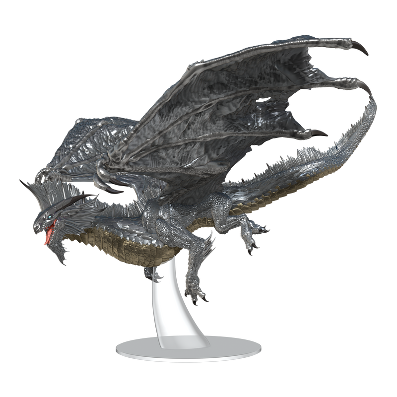 Icons of the Realms: Adult Silver Dragon