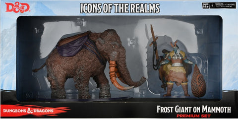 Icons of the Realms: Snowbound - Frost Giant on Mammoth