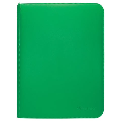 9-Pocket Zippered PRO-Binder Green