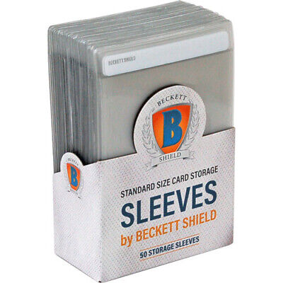 Beckett Shield Standard Size Semi-Rigid Card Sleeves 50ct